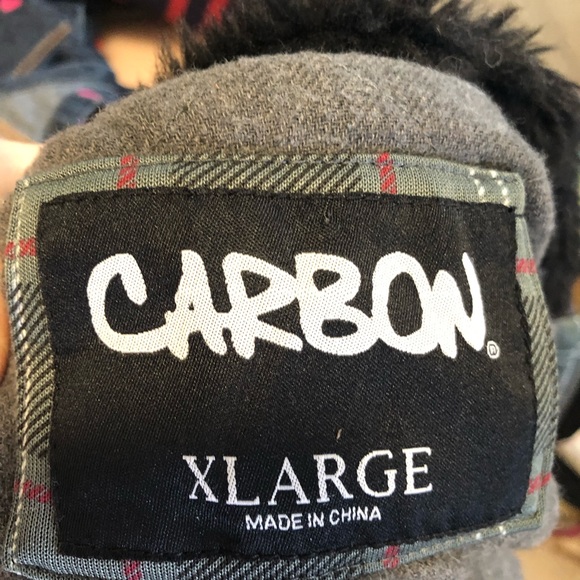 Carbon lined bomber style hooded jacket size xl - Picture 5 of 5